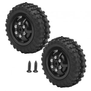 Pneus antidérapants en alliage d'aluminium et caoutchouc pour voiture RC D12005, 52mm, pour camion WPL D12 1/10 RC (noir BL) - Neuf