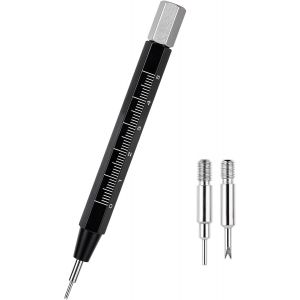 Kal-Outil Professionnel De Retrait De Maillons De Montre En Acier Inoxydable - Outil De Réparation De Bracelet De Montre - Avec Règle Pour Installer Le Bracelet De Montre - Taille De Remplacement, No - Neuf