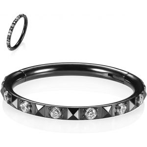 Kal-Piercings En Acier Chirurgical 316l Et Oxyde De Zirconium Pour Oreille Et Nez - Calibres 20, 18, 16, 14 - Anneaux Pour Homme Et Femme - Neuf