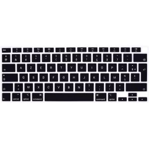 Film de Protection du Clavier¿Compatible avec Le Clavier MacBook Air de 13 Pouces avec M1 Chip (A2337) en 2021/2020 MacBook Air 13(A2179),AZERTY French Layout,Silicone Noir - Neuf