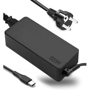JGD-Chargeur Ordinateur USB C 65W/45W Compatible avec Lenovo ThinkPad X280 X380 X390 L390 E480 E580 E590 E495 T480,Yoga C720 C730 C910 C940,Chromebook,HP,ASUS,Acer,Google Type-C Chargeur Adaptateur - Neuf