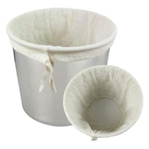 Sacs De Brassage Maison R&eacute;utilisables Avec Cordon De Serrage Pour Bi&egrave;re, Vin, Confiture, Fruits, Noix, Lait Et Yaourt (Lot De 2) - Neuf