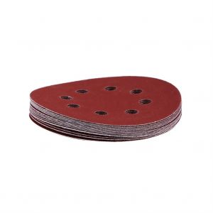 125mm Forme Ronde Rouge Polissage Disques De Polissage 8 Trous Grain Papier De Verre (1000 #) - Neuf