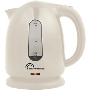 KALANKA-8826 Happy Bouilloire, Bouilloire électrique, 1,7 L, Base 360°, Arrêt automatique, Filtre anticalcaire amovible, 2200 W, Ivoire - Neuf