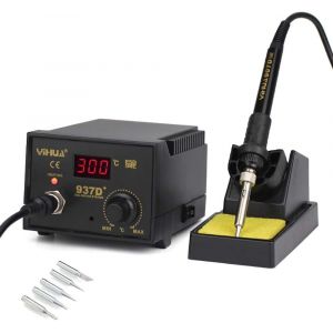 LETNERNY-Fer A Souder Yihua 937D - Station De Soudage 40W - Soldering Tip Iron - Kit De Souder Et Dessouder - Rework Station - Neuf