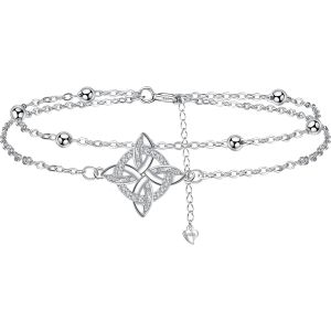 Eryi-Bracelet Argent Sterling 925 Femme, Bracelets Coeur Femmes Réglable, Bijoux Femme Cadeaux Noël Femme Anniversaire Fête Des Mères Cadeau Maman - Neuf