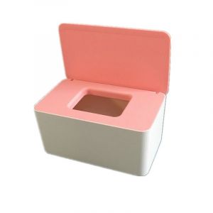 Boîte De Rangement Pour Lingettes Humides, Boîte À Lingettes Humides, Boîte Porte-Lingettes Humides, Essuie-Tout Rose - Neuf