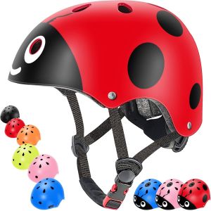 Les Enfants Casque Réglable Confortable Casque De Sécurité Pour Les Garçons Et Les Filles Pour Le Roller, La Trottinette, Skateboard, Vélo (3-8 Ans) - Neuf