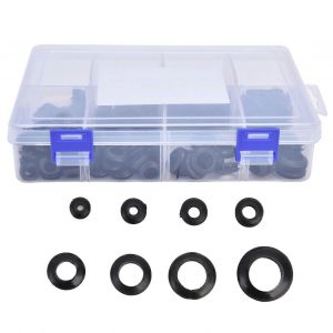 Lot de 295 ?illets en caoutchouc pour conducteurs &eacute;lectriques isol&eacute;s,joints d'&eacute;tanch&eacute;it&eacute; pour c&acirc;blage et plomberie - Neuf