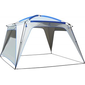 Checarzhn--No1-Abri De Plage De 3,2 X 2,2 M, Léger Et Portable, Imperméable À La Pluie Et Imperméable Avec Côté, Grande Tente De Plage Avec Sac De Rangement, Idéal Pour La Plage, Les Pique-Niques, Le - Neuf