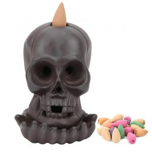 Br&ucirc;leurs d'encens &agrave; refoulement faits &agrave; la main,faciles &agrave; nettoyer,porte-encens d&eacute;coratif &agrave; lumi&egrave;re LED pour d&eacute;coration artisanale,cadeau - Neuf