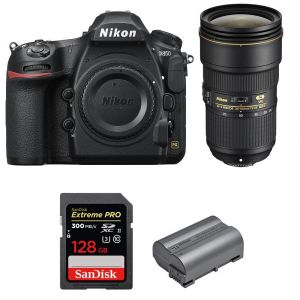 Nikon D850 + 24-70mm f/2.8E ED VR + SanDisk 128GB Extreme PRO UHS-II SDXC 300MB/s + EN-EL15b | Garantie 2 ans - Neuf