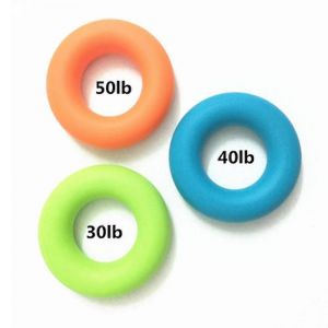 Paquet De 3 Anneaux De Renforcement De La Poign&eacute;e,Entra&icirc;neur De Force Pour Le Doigt,Exercice De L'avant-Bras,Entra&icirc;nement De La Pince D'escalade - 30,40 Et 50 Lb - Neuf