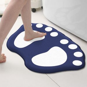 Tapis de sol absorbant de dessin,pour porte de salle de bain,épais,antidérapant,de forme spéciale,résistant à la saleté,pour entrée - Type Blue-400MMx600MM - Neuf