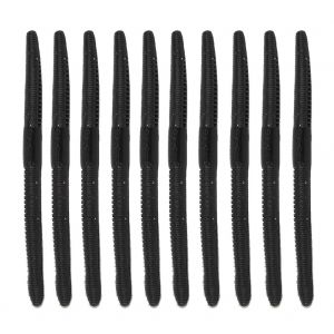 Lot De 10 Leurres De Peche En Silicone Souples Et Flottants, 13 Cm/5,5 G (Noir C) - Neuf