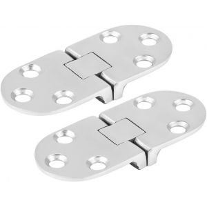 Charni&egrave;re de porte marine, trappe affleurante de bateau d'acier inoxydable de bateau 2Pcs emboutissant le Cabinet pour la porte marine de cabine 66 * 30mm - Neuf