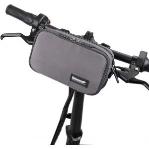 Sacoche Avant De Vélo, Sacoche De Guidon Avec Housse De Pluie, Multifonction, Sac À Bandoulière, Sac À Bandoulière Aléatoire (Gris) - Neuf