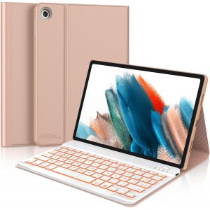 ChenQuanSarl-Coque Clavier Pour Samsung Galaxy Tab A8 10,5 Pouces 2022,[Azerty Français] Clavier Pour Galaxy Tab A8 X200/X205/X207,Bluetooth Rétroéclairé Clavier,Rose - Neuf