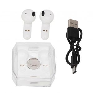 Traducteur de langue &Eacute;couteurs Bluetooth 5.3 144 langues Traduction en ligne Traducteur &Eacute;couteurs pour la musique et les appels Blanc - Neuf