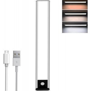meimie-Lampe De Placard Led,40Cm Rechargeable Usb Sans Fil Led Lampe De Placard Détecteur De Mouvement Dimmable Lumière Led Pour Armoire Placard Escalier Cuisine Couloir - Neuf