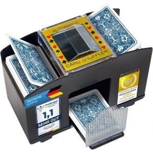 M&eacute;langeur De Cartes &Eacute;lectrique,Mixeur De Cartes Automatique Xxl Pour 4 Jeux ; Fonctionne Sur Piles Pour Toutes Les Cartes &Agrave; Jouer Jusqu'&agrave; 90 Mm - Neuf