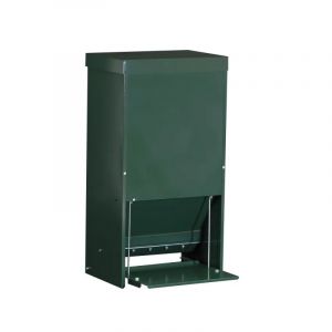 Mangeoire Anti-Nuisible 12 Ou 23 Kg Thermolaqu&eacute;e Vert - Neuf
