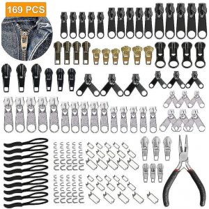 Kit De R&eacute;paration De Fermetures &Eacute;clair Avec Fermetures &Eacute;clair De Rechange - Neuf