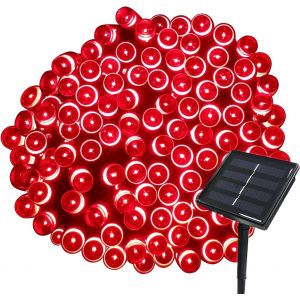 Ershi-22m Guirlande Solaire 200 Led 8 Jeux De Lumière Guirlande Lumineuse Idéal Pour La Décoration De Jardin Gazebo Patio Cour Clô[644] - Neuf