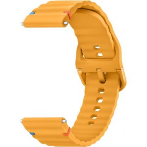 Kal-Bracelet De Montre 22 Mm 20 Mm, En Silicone Pour Homme Et Femme, Respirant, Étanche, En Forme De Vague, Bracelet De Rechange Avec Fermeture Rapide - Neuf