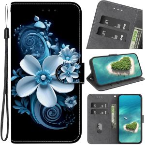 Kal-Étui Pour Samsung Galaxy A54 5g,Coque Housse En Cuir À Clapet Motifs Peinture Animaux Ou Fleurs Ou Papillons Antichoc Bourse Poche Pour Samsung Galaxy A54 5g,Coloré -12 - Neuf