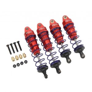 2024RC Amortisseur Avant Arrière Alliage d'aluminium Mise à niveau Pièces RC Amortisseur à ressort pour HSP pour Traxxas 1/10 RC Voiture Rouge - Neuf