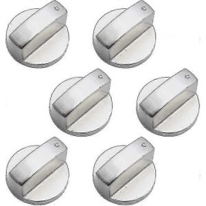 6pcs Bouton de commande universel en métal Cuisinière à gaz 6mm Bouton de commande universel Bouton de cuisinière pour cuisinière à gaz Stove-Good - Neuf