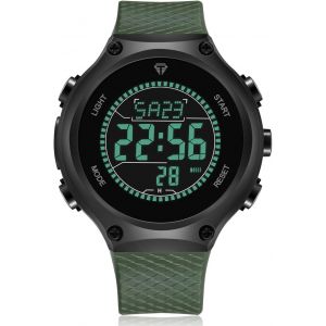 Eryi-Montre Homme Sport Militaire Étanche Montre Digitale Chronomètre Alarme Lumière Led Montres Bracelet Hommes Numerique Mode Grand Cadran - Neuf