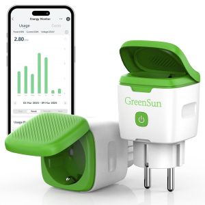 Prise Connectée - Prise Exterieure Etanche Programmateur Prise Electrique Exterieur Compatible Avec Alexa, Google Home Prise Connectée Wifi Ip44 16A 3600W Minuteur Prise Electrique[MAT790639] - Neuf