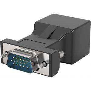 Convertisseur VGA vers Ethernet-Signaux clairs-Durabilité-Extension ABS VGA vers RJ45-Adaptateur pour extension de réseau vidéo.[W597] - Neuf