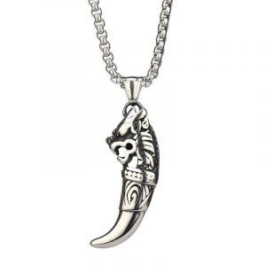 (Style 1) Collier Avec Pendentif Aigle En Acier Titane Pour Homme, Style Urbain, Punk Hip-Hop, Garçons - Neuf