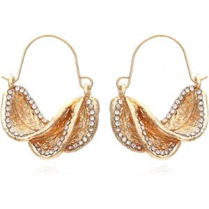 Kalhx-Boucles D'oreilles Feuille Torsadée Pour Femme,Boucles D'oreilles Pendantes À Feuilles Amusantes,Boucles D'oreilles Feuille En Spirale,Boucles D'oreilles Bohème Fleur Feuille - Neuf
