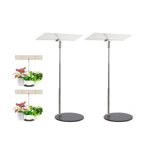 Lot de 2 panneaux lumineux LED de croissance avec base r&eacute;glable pour la croissance des plantes d'int&eacute;rieur - Neuf