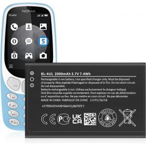 3.7V Li-ION [1200mAh] Batterie BL-4UL Compatible avec t&eacute;l&eacute;phone Portable Smartphone t&eacute;l&eacute;phone de Remplacement pour Nokia BL-4UL - Neuf