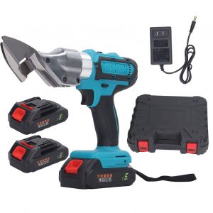 XYONG Ciseaux electriques sans fil a tete rotative haute vitesse, batterie au lithium 21 V, pour la coupe du metal, AC100-240 V, prise americaine - Neuf