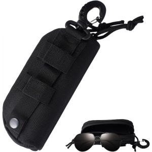 1 Pièces Étui À Lunettes Tactique Sac,17 X 6.98 X 6cm Étui À Lunettes Tactique Avec Boucle,Tactique Durable Extérieure Étui À Lunettes, Étui À Lunettes Portable Tactique, Pour L'escalade, Le Trekking - Neuf