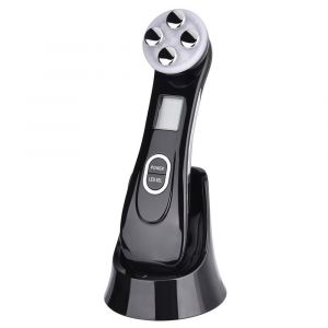 Appareil De Mesure Anti-Rides Pour Le Visage - Noir, Appareil De Mesure Ultrasonique Pour La Beauté Du Visage, Appareil De Mesure Multifonction 5 En 1 Pour Le Visage, Nettoyage En Profondeur, Raffermissement Et Lifting Du Visage - Neuf