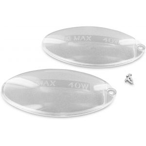 Lot de 2 couvercles de lampe,10 x 5,4 cm,ovales,pour hotte aspirante AEG 50248796000 5024879600/0 - Neuf