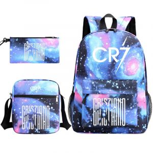 Lot de 3 Sacs &agrave; Dos,sac d'&eacute;cole Imperm&eacute;able et R&eacute;sistant,Trousse &agrave; crayons,Cartable pour Gar&ccedil;on et Fille,Bleu - Neuf