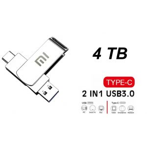 Clé USB 4TB 2 en 1 Type C Pen Drive 4 TB Portable Clef USB3.0 USB C - Neuf