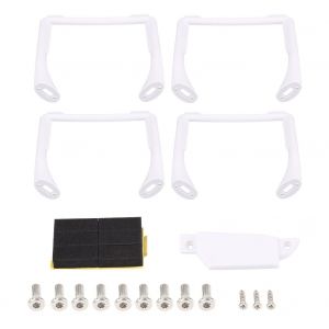 Lot De 2 Paires De Supports De Jambe De Train D'atterrissage Allonges Et Sureleves Pour Drone Dji Phantom 3, Blancs-Qhfen - Neuf