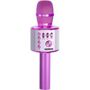 Microphone De Karaoké 3 En 1 Sans Fil Bluetooth Pour Enfants, Haut-Parleur Pour Enfants, Microphone Ktv Portable Pour La Maison, Compatible Avec Les Appareils Android Bluetooth - Neuf