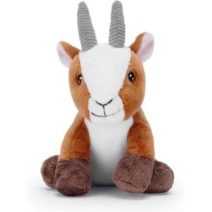 KALANKA-Ch&egrave;vre en Peluche (18 cm) &iquest; 100% recycl&eacute;, &eacute;cologique &iquest; Animal en Peluche Doux et c&acirc;lin pour Nouveau-n&eacute;, b&eacute;b&eacute;, Nourrisson - Neuf
