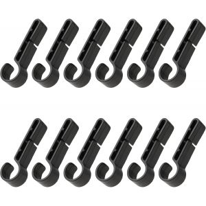 Lot De 12 Clips De Casque Pour Phares Et Lampes Frontales-Adapt&eacute;s &Agrave; Tous Types De Phares,Casques De Protection Et Lampes De Poche Rigides - Neuf
