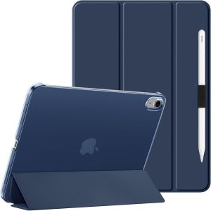 KALANKA-Clear &Eacute;tui pour iPad (A16) 11th g&eacute;n&eacute;ration 11 Pouces(2025), Housse iPad 10th g&eacute;n&eacute;ration 10.9"" (2022),Coque arri&egrave;re Rigide translucide,Dormir/r&eacute;veiller automatiquement &Porte Stylet,Marine - Neuf